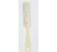 Peigne Rasoir Cheveux Double Lame 18 cm Ecru - Coupe Cheveux Effileur Coiffure- 405