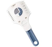 Peigne Rasoir Double Face Bleu, pour Couper les Cheveux | Plastique, Poignée Réglable, Peigne Coupe-cheveux à Chaque Extrémité, Usage DIY pour Perruques