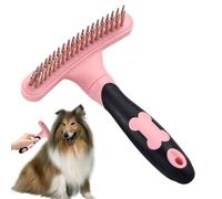 Peigne Râteau pour Griffes - Brosse de Toilettage Grande Taille pour Chiens - Outil en Acier Inoxydable pour Retirer les Poils Morts et Démêler, Idéal pour Samoyède et Golden Retriever - Poignée en Ca