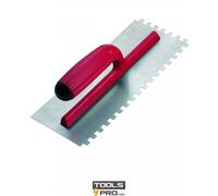 Peigne RUBI acier 28 cm manche plastique ouvert - carrée 3x3 mm