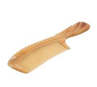 Peigne Sculptant Barbe en Corne de Vache 18cm à Double Face