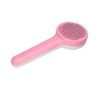 Peigne Slicker pour Chien et Chat, Brosse Auto - Nettoyante, Poignée Confortable, Acier Inoxydable et ABS, Taille 20x8cm - Démêlage Doux et Efficace, Pour Chiens, Chats et Lapins