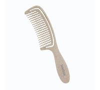 Peigne Souple Sanosoin - Peigne Bio-Sourcé en Paille de Blé - Dents Ondulées pour Démêlage Doux - Léger et Flexible - Convient à Tous Types de Cheveux - Coloris Sable ou Jade (Sable)