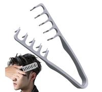 Peigne texturé, brosse à cheveux bouclés à dents larges, 22 x 10 x 2,4 cm, légère et robuste, accessoire de toilettage pour femme, râteau de coiffure, coiffage, levage démêlant