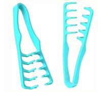 Peigne texturé, peigne de coiffure volumisant à dents larges, maximise le volume des racines, les boucles et la texture moelleuse plastique ABS peignes, cache instantanément votre raie (B/2pcs)