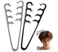 Peigne texturé pour homme, pince à boucler cheveux courts, peigne de coiffage, brosse à cheveux pour hommes et femmes, pour soigner les racines des cheveux avec la base de la frange, lifting des