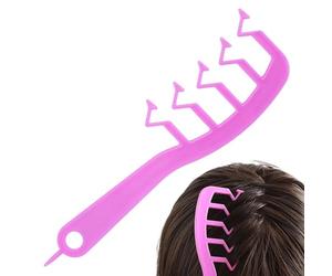 Peigne Texturisant - Brosse Volumisante en Forme Z pour Franges et Couvre-Raie,Peigne à Dents Larges Anti-Statique - pour Adolescents Filles Hommes Femmes Volume Soins Domicile Massage Cuir Chevelu