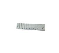 Peigne universel à 12 trous pour harmonica en aluminium lisse, orgue à bouche, pièces d ' instruments de musique, pièces d ' instruments de musique durables pour les sur scène