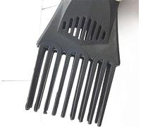 Peigne universel noir en plastique pour sèche-cheveux - Accessoire de coiffure élégant et tendance pour lisser et démêler les cheveux fins