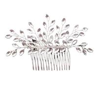 Peignes à cheveux de mariage, accessoires mariée for femmes, bijoux couleur argent, perle strass, tête(Gold-color)