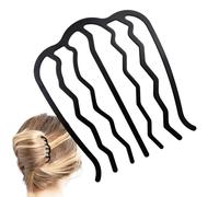 Peignes à cheveux décoratifs - Accessoires de coiffure en forme de U - Peigne latéral pour cheveux épais | Peigne Twist français élégant pour les événements de mariage, pièce de coiffure métallique