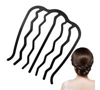 Peignes à cheveux en forme de U pour femme - Accessoire peigne latéral | Outil coiffure French Twist, peignes mariage, accessoires métal fins, mariée, fête, morceau femmes élégantes