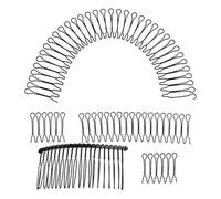 Peignes À Cheveux Métalliques - Peignes Latéraux Extensibles En U | Outil De Coiffure Décoratif Pour Chignons De Cheveux, Outil De Coiffure Pour Chignons, Support De Frange Décoratif Pour Femmes Et Fi