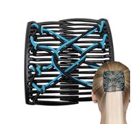 Peignes à cheveux pour coiffer, peigne à cheveux magique - Clip de peigne élastique vintage pour femmes,Accessoires créatifs pour, pince à cheveux à Double peigne pour, queue de cheval basse, cheveu