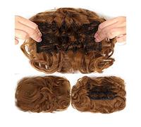 Peignes à chignon pour femme - Extensions de queue de cheval à clipser - Extensions de cheveux bouclés et désordonnés - Postiche synthétique - Chignons faciles à étirer (couleur : 27)