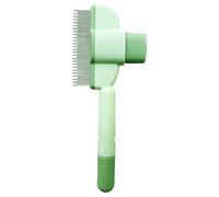 Peignes À Dents En Acier Inoxydable Brosse Démêlante Chien/Chat - Peigne Anti-Peluches Bouton Éjection Poils - Inox Longs/Courts Poils (20x8cm, 55g) Massage Apaisant