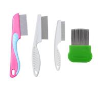 Peignes À Dents Fines 4 Pièces, Peignes Pour Animaux De Compagnie, Peignes De Nettoyage Des Poils D'Animaux, Outils De Toilettage Pour Animaux De Compagnie, Fournitures Pour Animaux De Compagnie