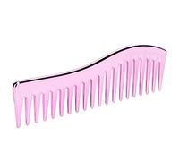 Peignes à Dents Larges, Peigne Démêlant sans Poignée Peigne de Coiffure Professionnel pour Cheveux Bouclés ou Raides Cheveux Mouillés ou Secs(Mauve rose)