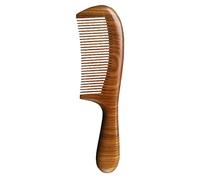 Peignes à manche en bois pour femme | Peigne à cheveux en bois antistatique fait main | Ensemble de peignes naturels ergonomiques pour cheveux masseurs de cuir chevelu, peigne démêlant en bois de