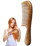 Peignes à manche en bois pour femme | Peigne à cheveux en bois antistatique fait main | Ensemble de peignes naturels ergonomiques pour cheveux masseurs de cuir chevelu, peigne démêlant en bois de