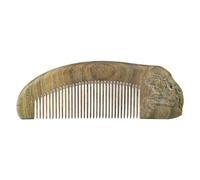 Peignes coiffants Peigne à cheveux sculpté en bois massif, peigne à barbe à dents fines, peigne à cheveux de voyage for peigner et coiffer les cheveux bouclés, ondulés ou raides mouillés ou secs Peign