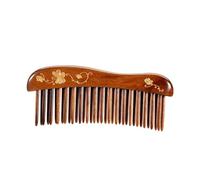 Peignes coiffants Peigne à dents rétro chinois, peigne à cheveux bouclés en bois massif, peigne à cheveux longs de ménage, peigne de poche Portable Peigne à cheveux bouclés