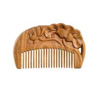 Peignes coiffants Peigne à friser en bois massif, peigne de voyage Portable, peigne à barbe for hommes, adapté aux cheveux longs, courts, bouclés, Etc. Peigne à cheveux bouclés