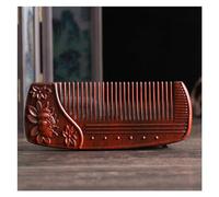 Peignes coiffants Peigne chinois Guzheng en bois massif sculpté, peigne de voyage for hommes, peigne de poche antistatique Peigne à cheveux bouclés