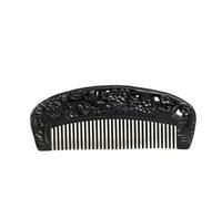 Peignes coiffants Peigne chinois rétro à dents fines, peigne à cheveux sculpté en bois massif, peigne à barbe noire for la maison, l'hôtel, les voyages, Etc. Peigne à cheveux bouclés