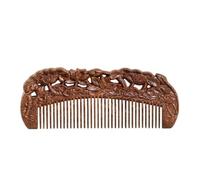 Peignes coiffants Peigne coiffant à dents fines en bois massif, tondeuse à barbe for hommes for démêler et coiffer les cheveux mouillés ou secs bouclés, fins, épais, ondulés ou raides Peigne à cheveux