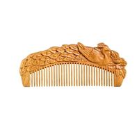 Peignes coiffants Peigne de Massage en bois massif, peigne à barbe for hommes, peigne de salle de bain for cheveux bouclés, cheveux épais, adapté aux hommes et aux femmes Peigne à cheveux bouclés