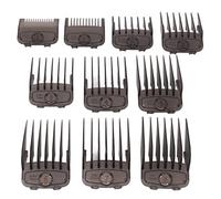 Peignes Coulissants pour Tondeuses 10pcs Guides de Peignes pour Tondeuse à Cheveux Accessoires Entièrement Compatibles Tondeuses à Cheveux Coupe Noir