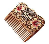 Peignes de cheveux décoratifs, peignes de cheveux pour femmes décoratives - Fondeurs en bois de la fête des mères Combs de démantage,Décoration de coiffeuse sculptée à la main, antistatique
