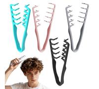 Peignes De Coiffure 4 Pièces, Outils De Salon De Coiffure, Soins Capillaires À Domicile, Outils De Fabrication De Boucles.
