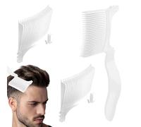 Peignes de coiffure, peignes de positionnement dégradés pour coupe de cheveux, peignes de positionnement antistatiques plats et incurvés push-edge pour un usage domestique en salon, les clipper