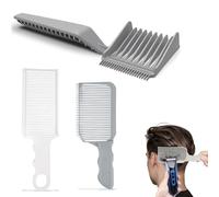 Peignes de Coiffure, Peignes Pochoir de Coupe de Cheveux, Bande de Coupe de Cheveux Incurvée, pour Adultes, Homme et Enfants(3pcs)