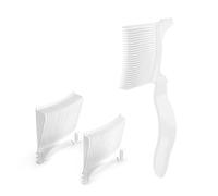 Peignes de coupe de cheveux pour barbier - Peigne de positionnement - Guide de coupe de cheveux - Kit de coupe de cheveux incurvé - Accessoires de barbier