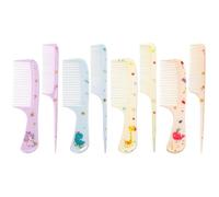 Peignes De Dessin Animé 8 Pièces, Peignes Mignons Pour Enfants, Peignes Portables, Peignes En Plastique, Peignes À Long Manche, Outils De Coiffure