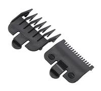 Peignes de guidage de tondeuse à cheveux, contrôle Longueur Prévenir les blessures au cuir chevelu Clipper Guards Guides de coupe pour Barber Shop(le noir)