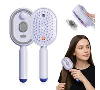 Peignes de massage pour cheveux de type C - Rechargeable - Télescopique - Antistatique et démêlant - Vibration - Pour tous les types de cheveux