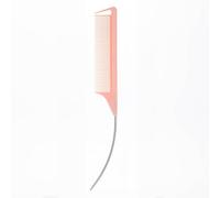 Peignes de queue incurvés en fibre de carbone peignes de taquinerie avec longues épingles en acier pour coiffer et couper le peigne de coiffure