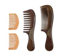 Peignes En Bois 4 Pièces, Peignes À Cheveux De Massage, Peignes En Bois Durables, Outils De Coiffure, Peignes En Bois À Long Manche, Accessoires De Soins Capillaires