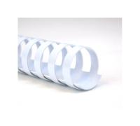 Peignes plastique gbc pour format a4 ï12mm 95 feuilles coloris blanc boite de 100 unites