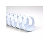 Peignes plastique gbc pour format a4 ï16mm 145 feuilles coloris blanc boite de 100 unites