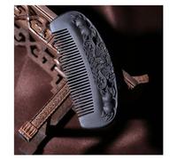 Peignes pour homme - 12,7 cm - Peigne à barbe en bois long - Noir - Convient à tous les types de cheveux - Peigne anti-pelliculaire