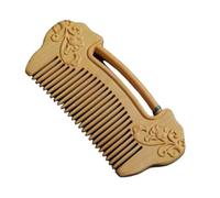 Peignes pour homme Ruyi Lock motif gravé peigne chinois rétro à cheveux longs peigne portable peigne à barbe peigne antipelliculaire