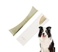 Peignes Pour Le Démêlage Des Nœuds De Poil Des Chiens - Brosse à Chiens Anti-Peluche en Acier Inoxydable | Accessoire Chien et Chat pour Toilettage Quotidien Post-Bain Saisons de Intérieur