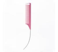 Peignes professionnels en fibre de carbone avec queue en métal pour salon de coiffure, peigne long en acier