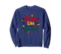 Peignez comme si Personne ne Regarde Une Inspiration Sweatshirt, Unisexe pour Adultes, Bleu Marine, XL