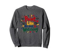 Peignez comme si Personne ne Regarde Une Inspiration Sweatshirt, Unisexe pour Adultes, Chiné Foncé, S